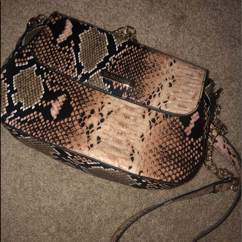 St. Michelle Snakeskin handbag